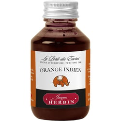 Encre pour stylos plume - Calligraphie - Orange indien - Herbin - Flacon 100ml