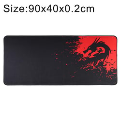 Tapis De Souris Antidérapant Bleu Grande Taille Durable Pour Jeux 90x40cm Rouge YONIS