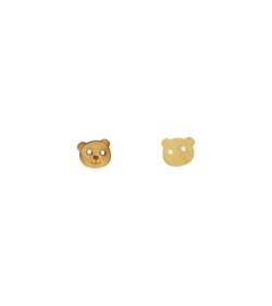 Bouton bois enfants ours