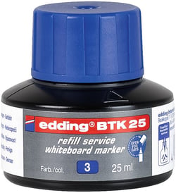 Recharge d'encre BTK25 ml par Capilarité pour Marqueur Tableau Blanc Noir