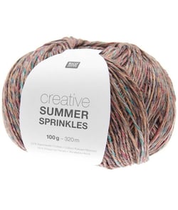 Pelote de coton Creative Summer Sprinkles - 100Gr - Rico Design 002 Marron Terra