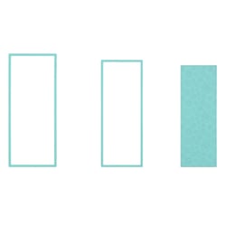 Matrices de découpe Nellie's Choice - Rectangle Poinsettia Étoile de Noël - 3 pièces