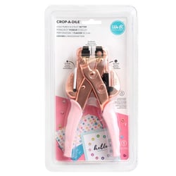 Perforatrice créative manuelle We R Makers Crop-A-Dile - Métal et plastique - Rose Gold