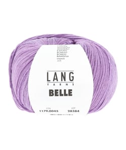 Pelote de Coton à tricoter et crocheter BELLE - Lang Yarns 45 Violet