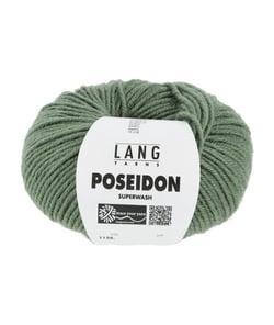 Pelote de laine Vierge Poseidon - Lang Yarns 91 Vert