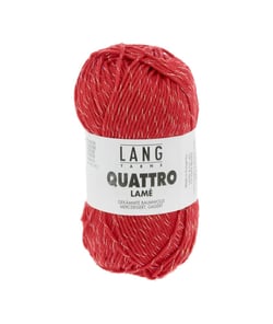 Fil à tricoter de coton QUATTRO LAME - Lang Yarns 61 Rouge