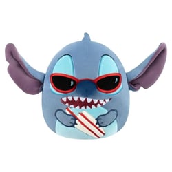 Lilo & Stitch - Peluche Squishmallow Stitch avec Surfboard 20 cm - Jazwares