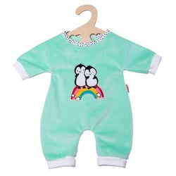 Pyjama dors bien pingouin 35/45 cm - heless - grenouillere - habit poupon (h64)