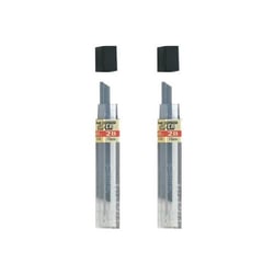 Mines graphite Pentel Hi-Polymer Super - 0,5 mm 2B - Lot de 2 étuis de 12 mines
