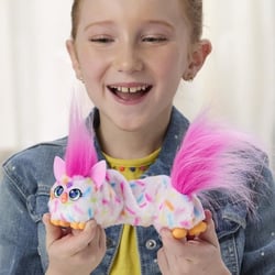 Furby DJ Furblets Berry-Cup-Cake, Mini peluche électronique, jouet pour enfant, 45 sons et musiques, des 6 ans