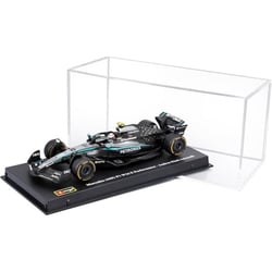 Maquette - BURAGO - Mercedes-AMG W16 - Échelle 1:43 - Andrea Kimi Antonelli n°12 - Édition Casque, socle & vitrine