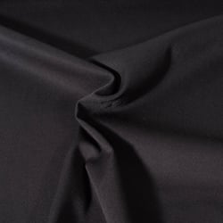 Tissu Viscose Twill extensible uni Noir