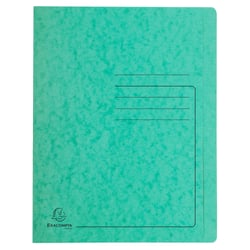 Chemise à lamelle carte lustrée 355gm2 - A4 - Vert - x 25 - Exacompta