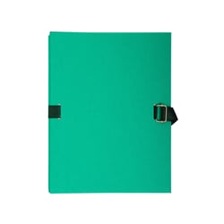 Chemise dos extensible papier - 24x32cm - Vert clair - x 10 - Exacompta