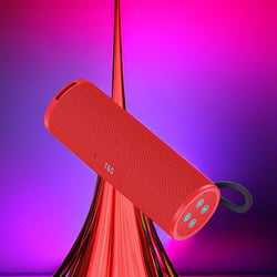 Enceinte Bluetooth Étanche Rouge Avec Lumières LED Et Son Puissant 95dB Rouge YONIS