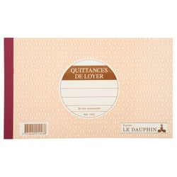 Manifold autocopiant 125X210 Quittance de loyer 50 tripli - Avoine - x 5 - Le Dauphin