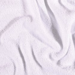 Tissu Eponge Bébé Bambou Tout doux Blanc