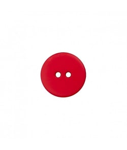 Carte de 2 boutons Polyester Rond 2 trous 23mm - Prym - certifié Oeko-Tex Rouge