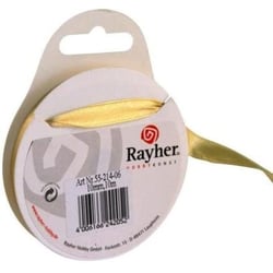 Ruban de satin, 10 mm, rouleau 10 m, or