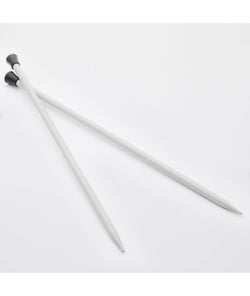 Aiguilles à tricoter en aluminium 40cm "Basix" du N°2,25 au N°9 - Knitpro taille n°7