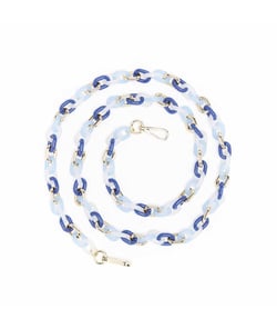 Chaînes pour anse de sac accessoire résine - 120 x 1 cm - DRAEGER Multicolore Bleu
