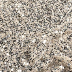 Tissu Sequins Cosmos sequins Argentés sur fond Beige nacré