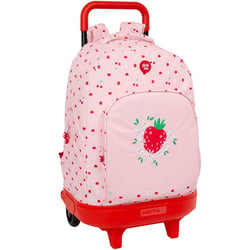 Sac à dos à roulettes Glowlab Fraise 45 CM Trolley Haut de Gamme