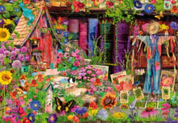 Puzzle 1000 pièces - The Scarecrow's Garden - Bluebird Puzzle