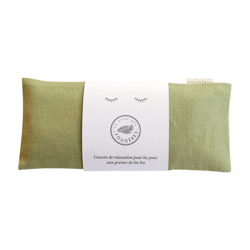 Masque yeux yoga - Lin vert olive - Le Gang des Fougères