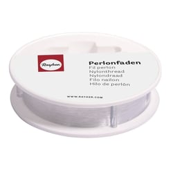 Fil perlon, ø0,7mm, indéchir.19kg,charge susp.3,8kg,roul.25m