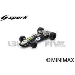 Voiture Miniature de Collection - SPARK - BRABHAM BT26 - Monaco GP 1968 - Vert / Jaune - 1/43