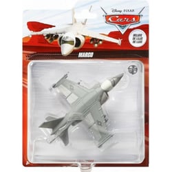 Vehicule cars deluxe : avion marco gris - voiture miniature - mattel - hfb33
