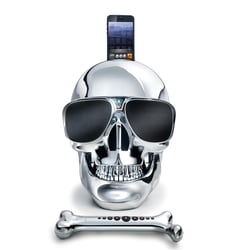 Aeroskull HD+ Station d'accueil/haut-parleur Bluetooth - Argent chromé
