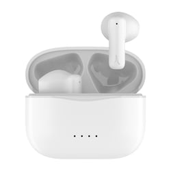 Akashi Écouteurs Bluetooth 5.4 Boitier de charge 30h Bouton de commande Blanc