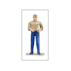 Bworld - Homme Blond avec pantalon bleu