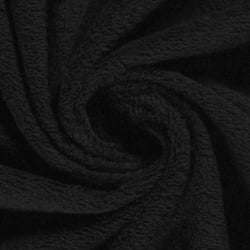 Tissu Eponge légère 340 g/m² uni Noir