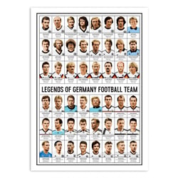 Affiche 50x70 cm - Legends of Germany Football team - Olivier Bourdereau