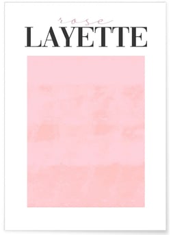 Affiche Rose Layette | A3 : 29,7x42cm