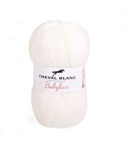 Laine à tricoter BABYLUX de Cheval Blanc Ecru (016 - NATUREL)