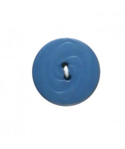 Carte de 4 boutons stries bleu 19mm - Distrifil Bleu