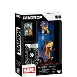 Figurine -  x STAR WARS - Wolverine vs Dents-de-Sabre - Vitrine avec scene culte + mini affiche - 18 cm