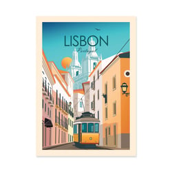Affiche 30x40 cm - Lisbon Portugal - Studio Inception