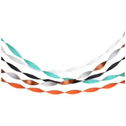 5 Serpentins de Papier crépon - Halloween Vintage
