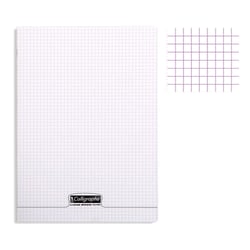 Cahier - 24x32(cm) - Petits carreaux - 48 pages - couverture en polypro - sans spirale - Clairefontaine - Calligraphe