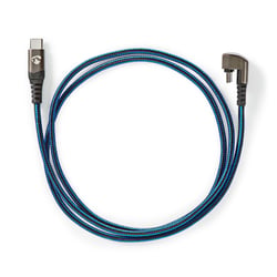 Nedis Câble de Jeu USB-C vers USB-C 2m Connecteur 180° Bleu
