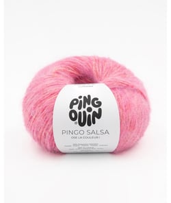 Pelote de laine à tricoter PINGO SALSA - Pingouin Rose Vif