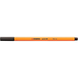 Lot de 10 stylos-feutres pointe fine 0,4 mm - STABILO - Point 88 - Terre d'ombre