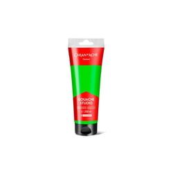 Gouache Studio - Vert jaune fluo - Ultra couvrante - Mate - Tube 250 ml - Caran d'Ache