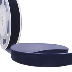 Bobine 10m Velours haute densité bleu marine