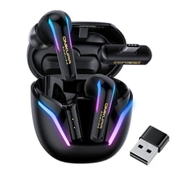Ecouteurs Bluetooth Sans Fil Dual Mode Noir Autonomie 80h Chargement Rapide YONIS